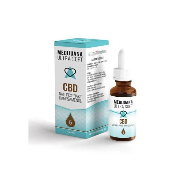 5 DB MEDIJUANA ULTRASOFT <> CBD olaj <> 5% CBD tartalommal (10 ml) <> AJÁNDÉK !! > + 2 DB MEDIJUANA ULTRASOFT 5% CBD olaj (10ml)