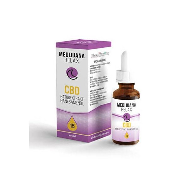 MEDIJUANA RELAX <> CBD kenderolaj <> 15% CBD tartalommal (10ml) 