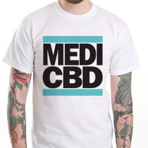 MEDI CBD T-SHIRT (weiß/blau)