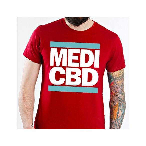 MEDI CBD T-SHIRT (rot/blau)